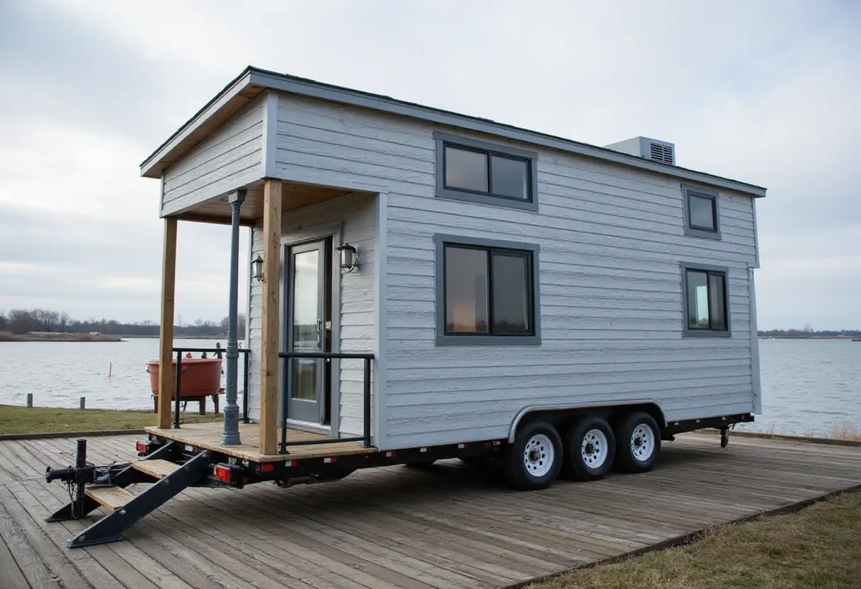 This Tiny Home’s Bed Rolls Onto the Deck So You Can Sleep Outside