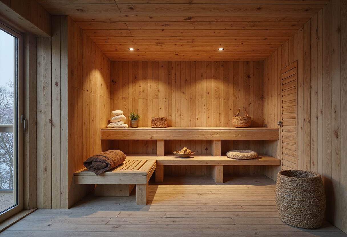 Rare Collectiv surrounds Norwegian sauna with timber ribs that "evoke the hull of a ship"