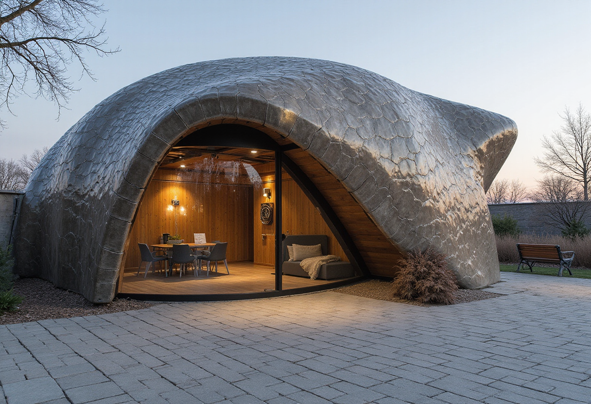 A tortoise’s shell inspired the protective façade of this Swedish villa