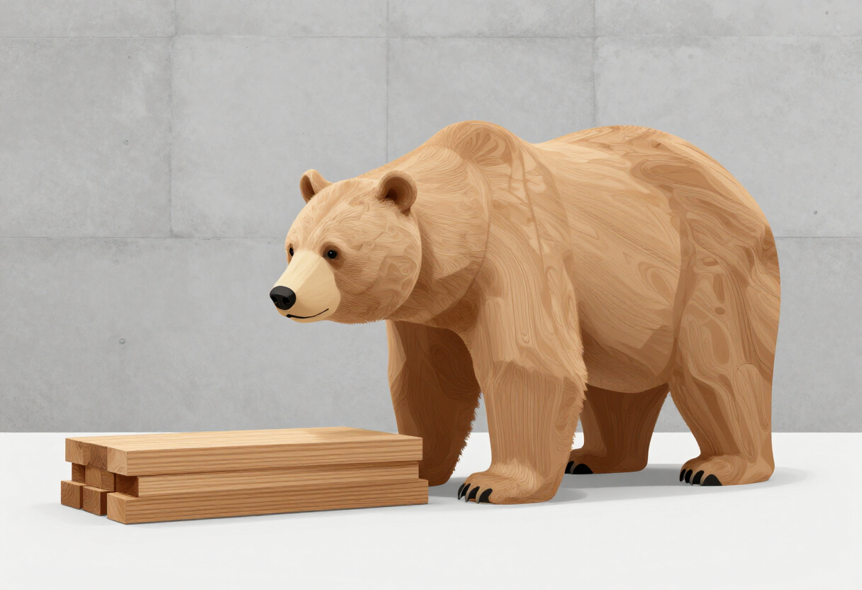 Scars left by bears ripple through these japanese cedar surfboards