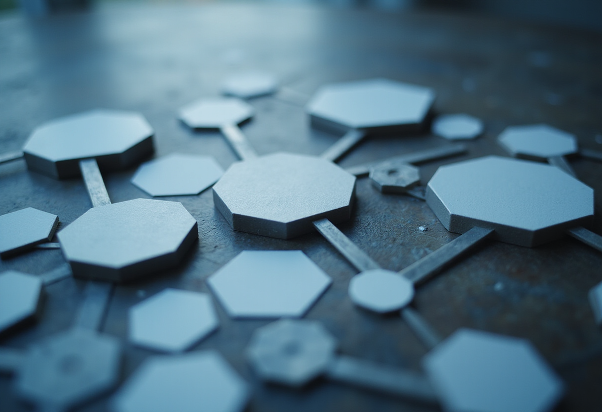 Rotating octagonal forms marked with community voices shape queens landmark