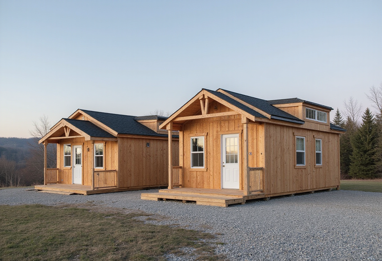 This 400-Square-Foot A-Frame Cabin Packs a King Bed, Bunk Room, & Full Bath Into One Tiny Footprint