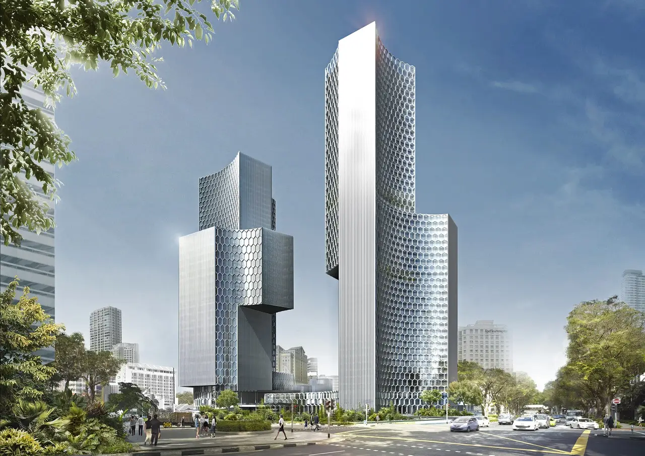 Garden divides perkins&will’s são paulo office tower into two stacked volumes
