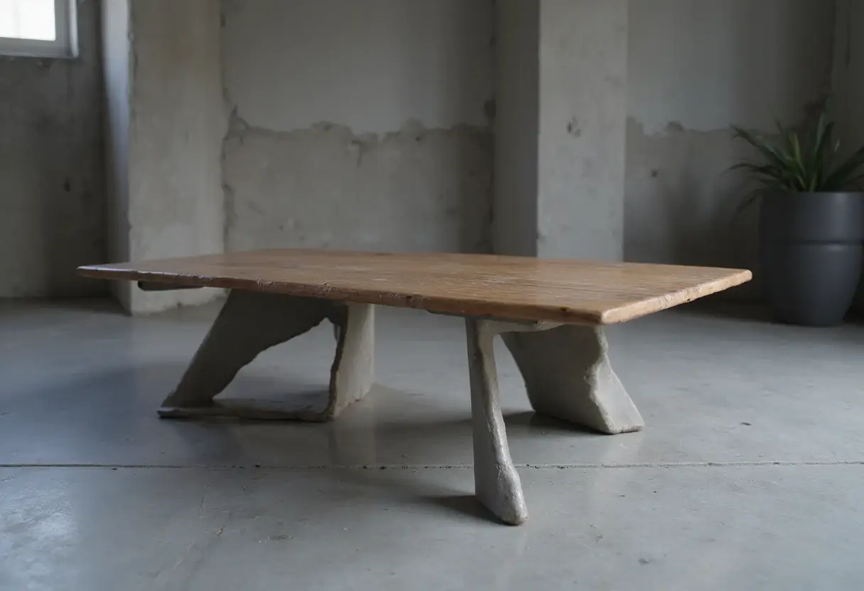 Colheita Coffee Table Concept Shapes Its Steel Legs With Ant-Inspired Cuts