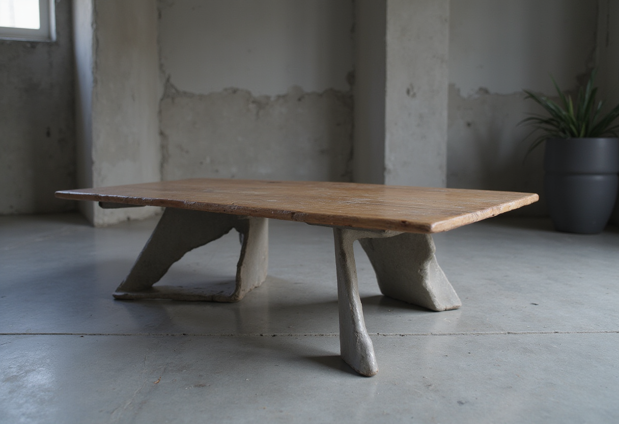 Colheita Coffee Table Concept Shapes Its Steel Legs With Ant-Inspired Cuts