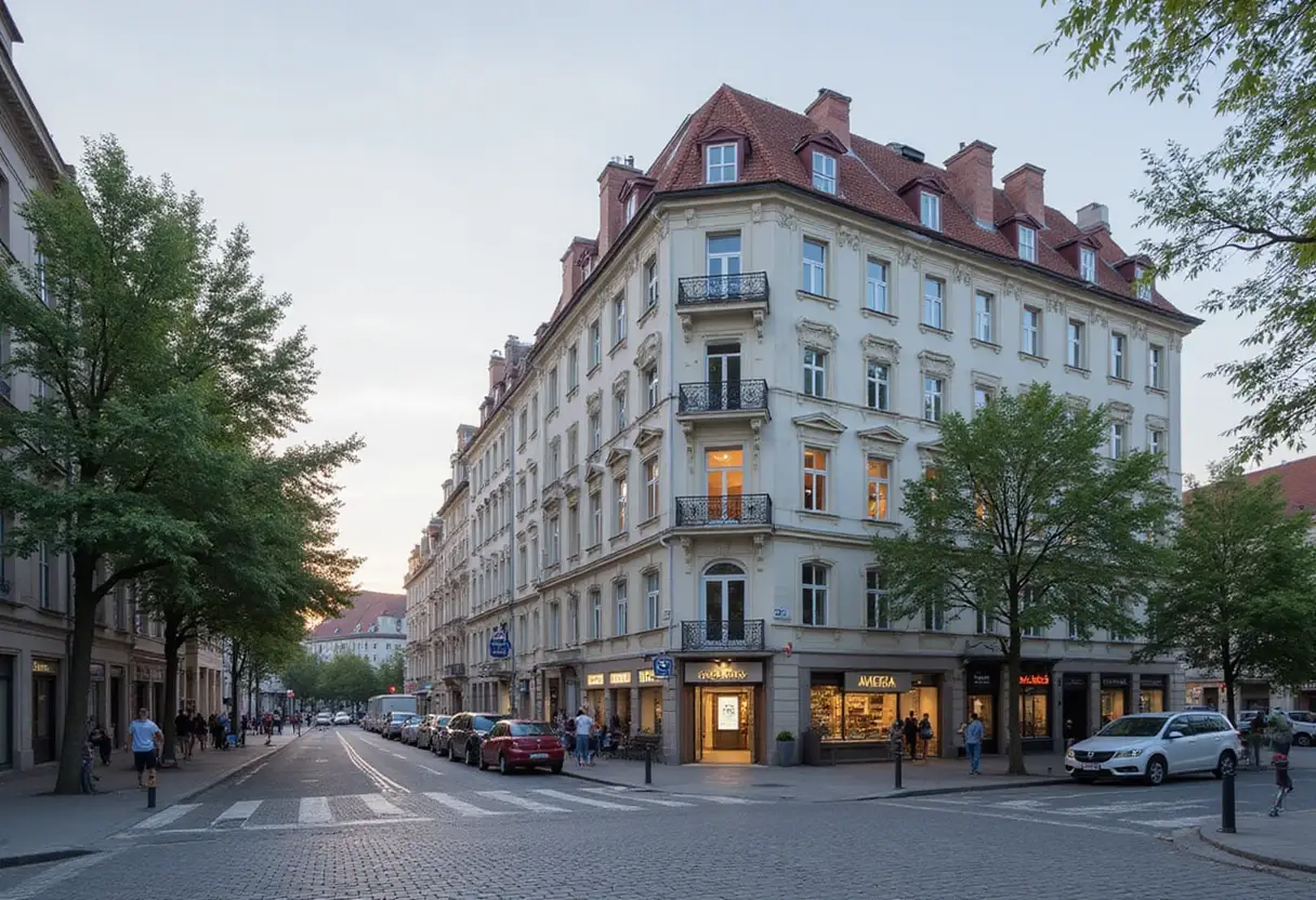 OODA Transforms a Prague City Block into a Permeable Mixed-Use Complex with a Lanscaped Central Plaza