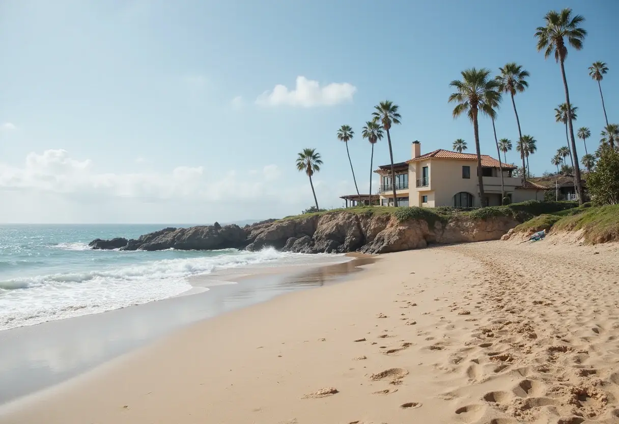 A family's Puerto Escondido home on a sandy beach nods to monasteries and haciendas